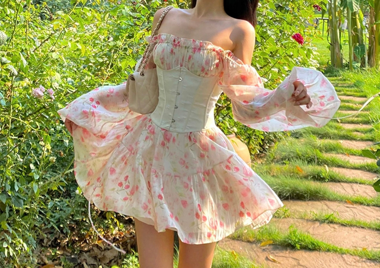 Trumpet vine dress