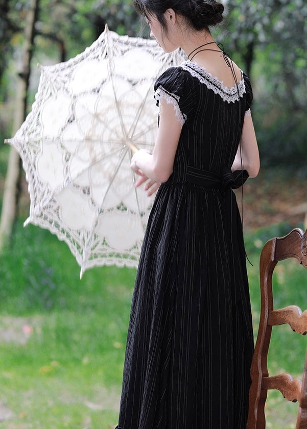 Lil women dress (black/blue)