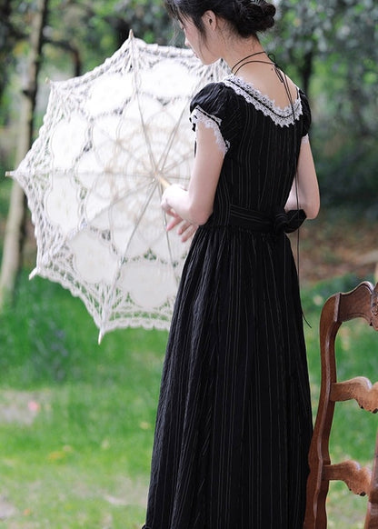 Lil women dress (black/blue)