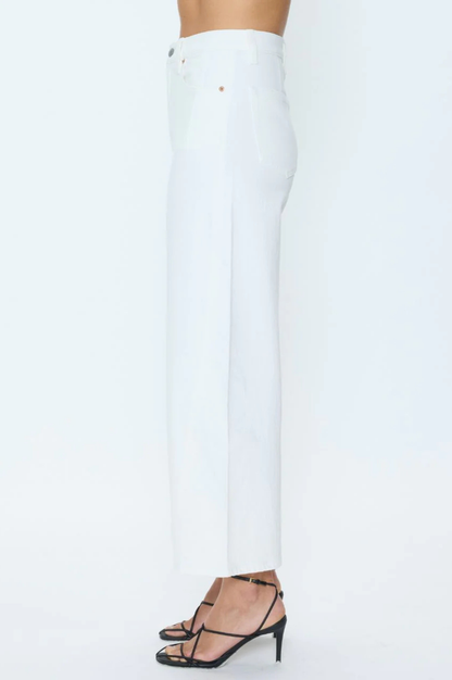 Kyra High Rise Bowed Ankle - Antique White