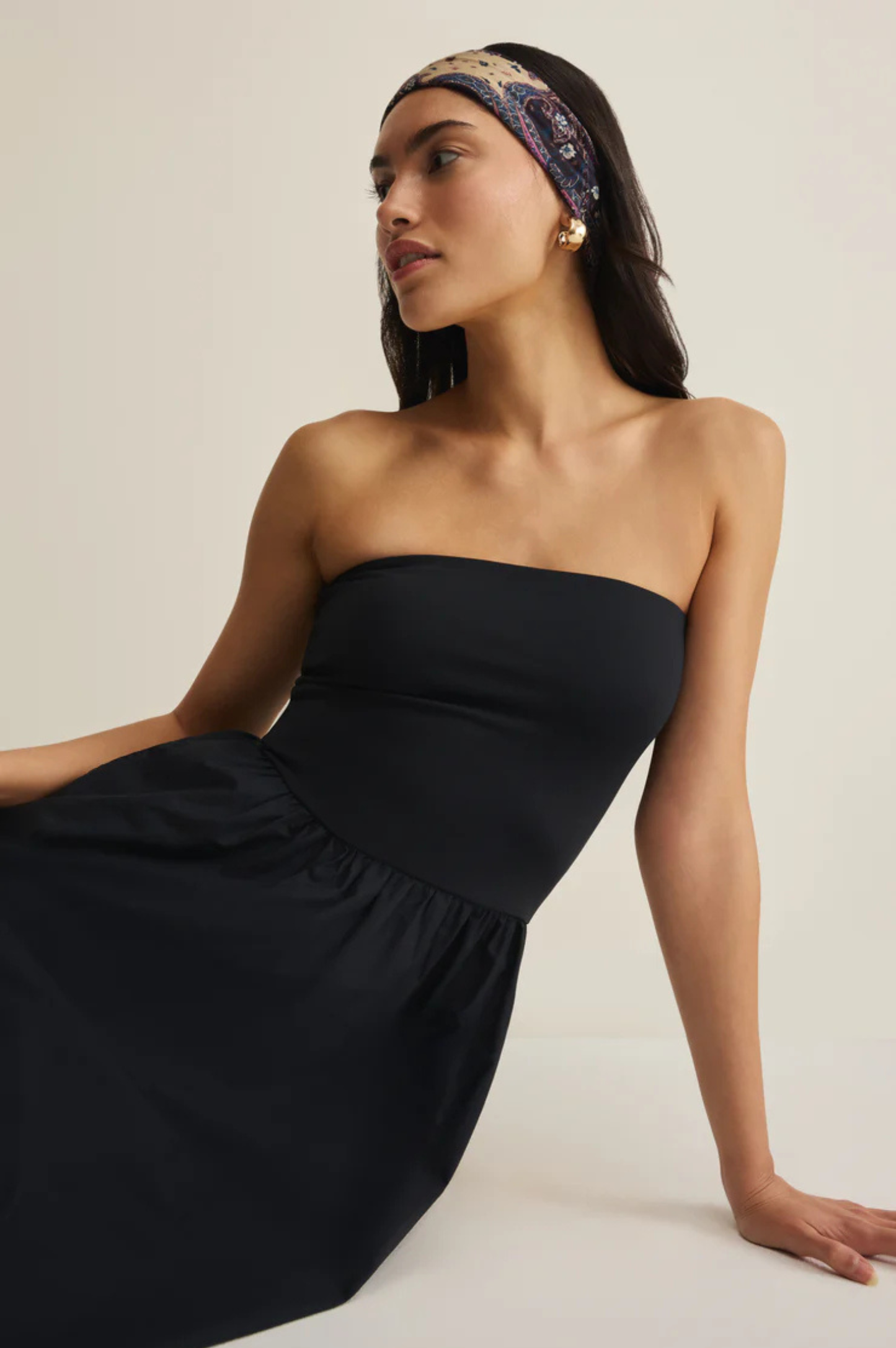 Sunsought Strapless Midi Dress