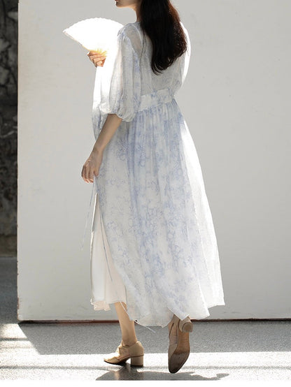 Ceramic-print dress