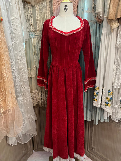 Red chateau dress