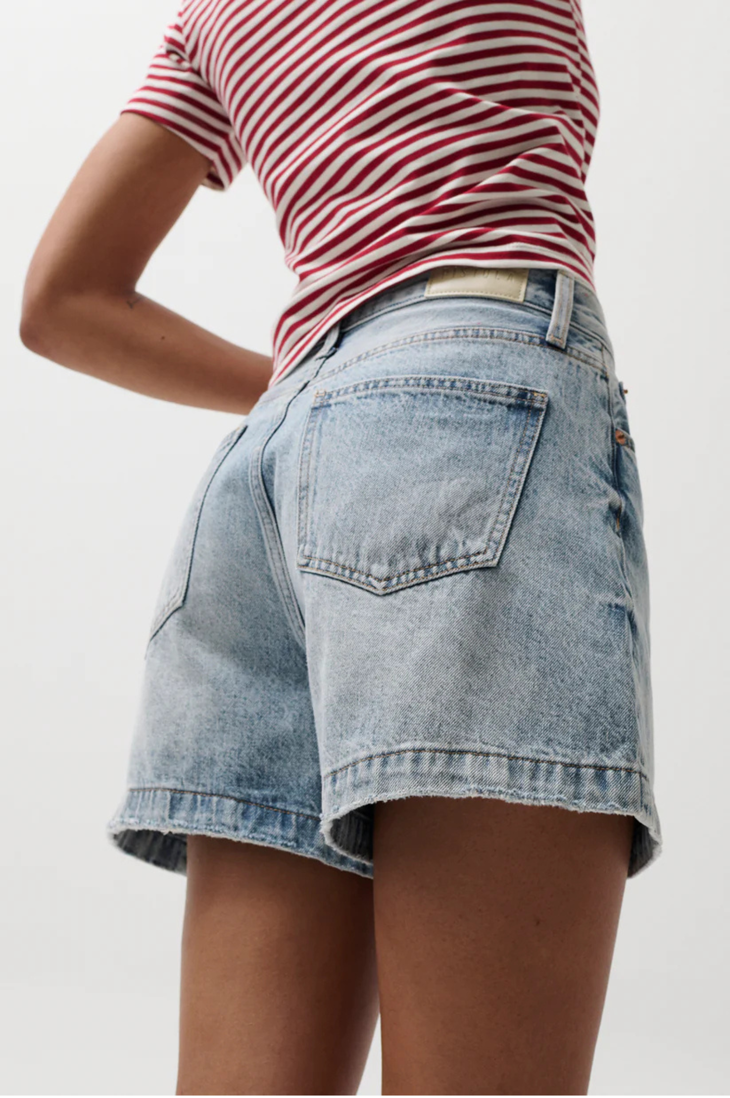 Saige High Rise Short - French Riviera
