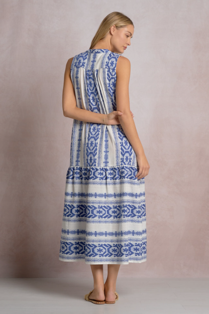 Isla Block Print Midi