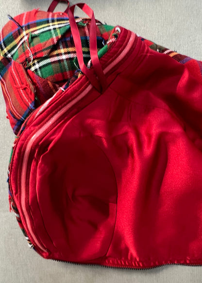 Tartan corset top