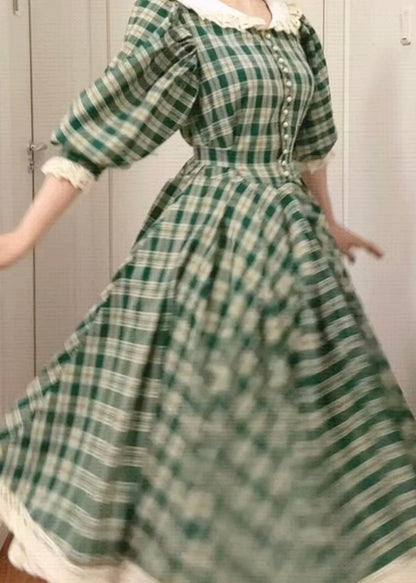 Nostalgic plaid dress