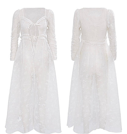 Pastoral toile dress duster and dress set