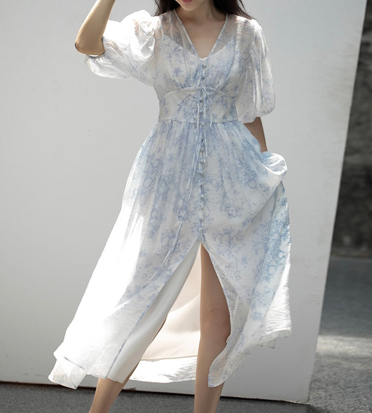 Ceramic-print dress