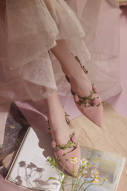 Vining roses shoes