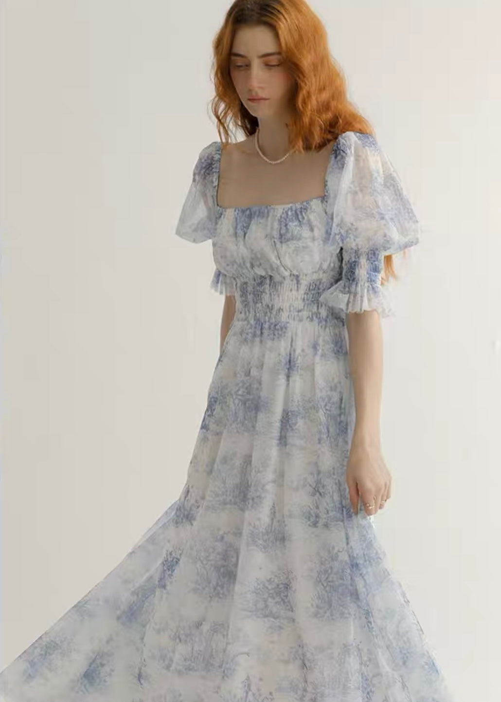 Misty toile dress