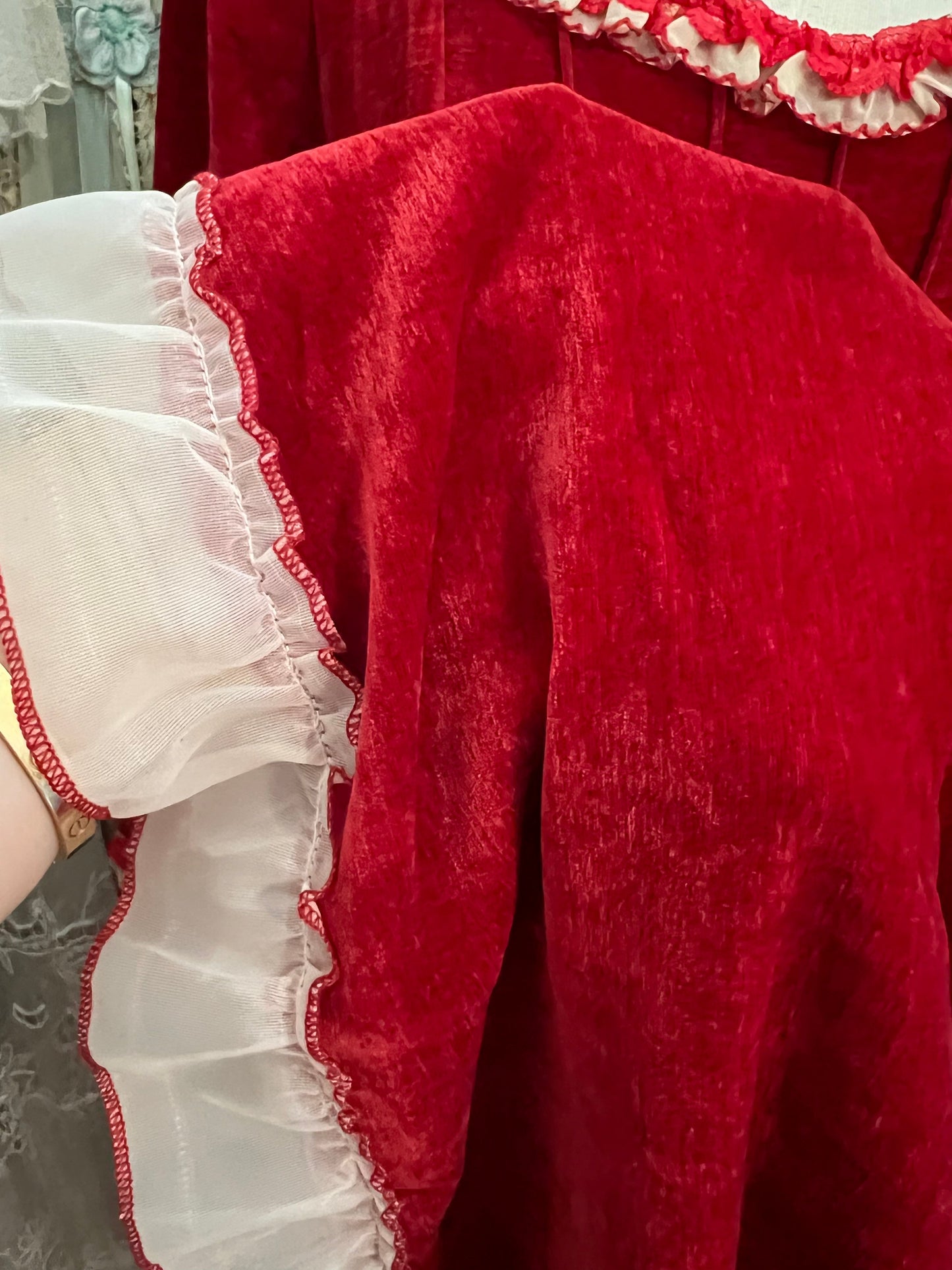 Red chateau dress