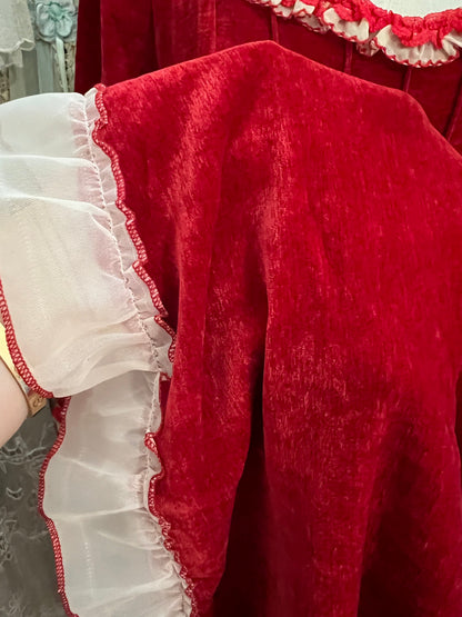 Red chateau dress