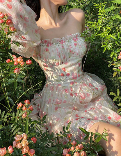 Trumpet vine dress