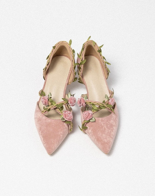 Vining roses shoes
