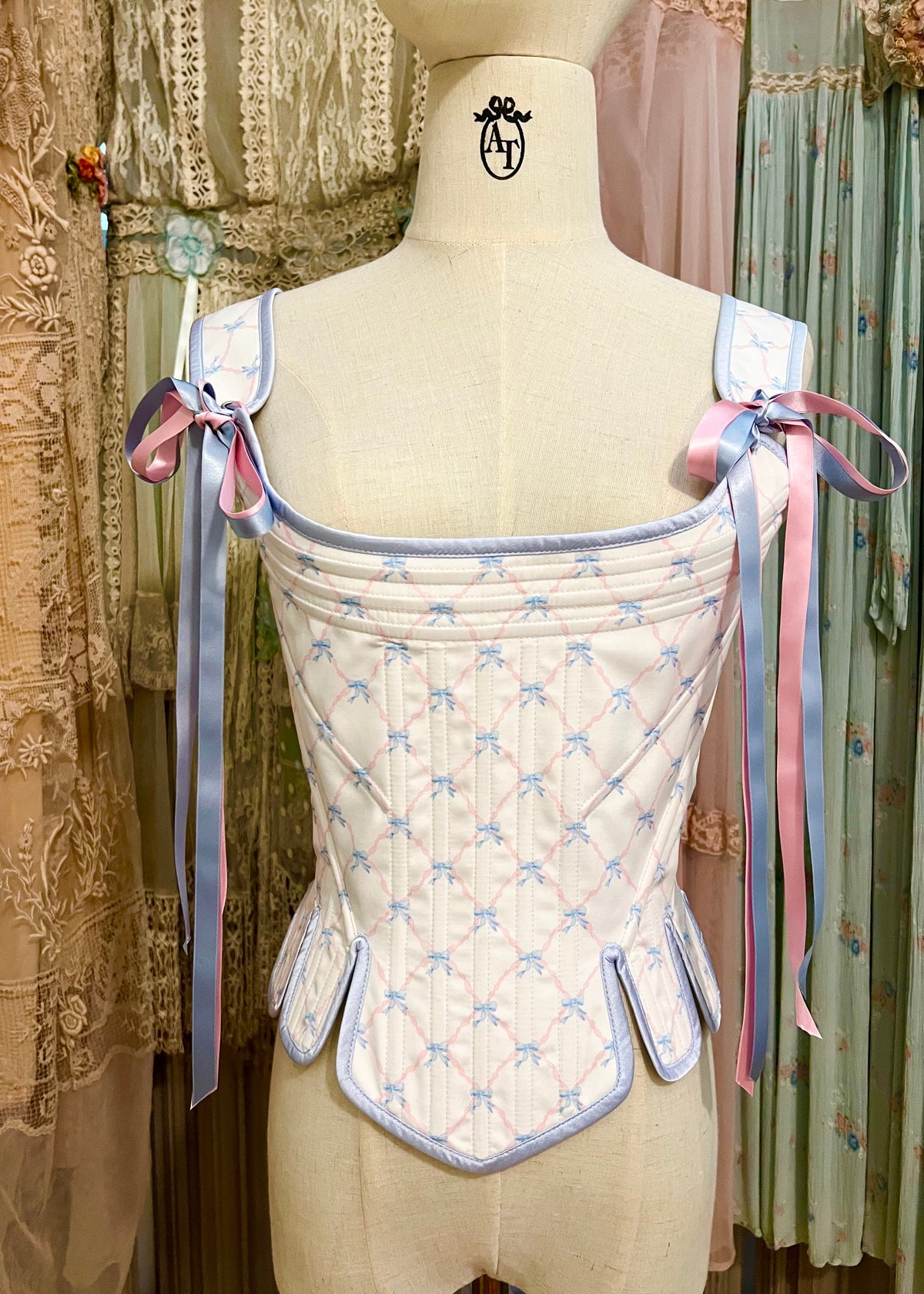 Baby Bow corset & skirt Set