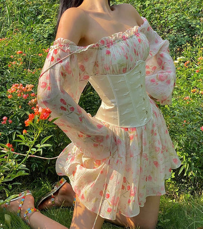 Trumpet vine dress