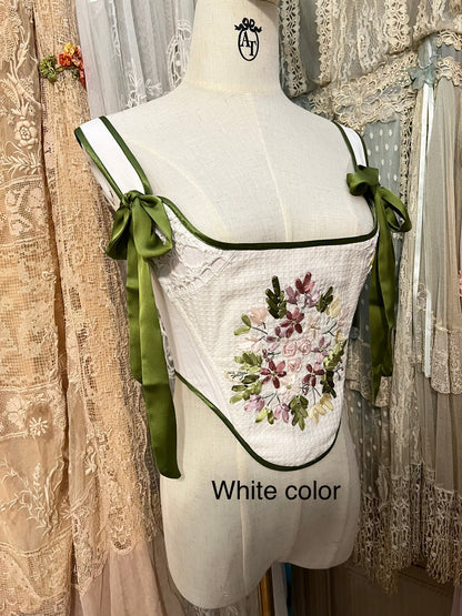 Ribbonwork Bouquet corset