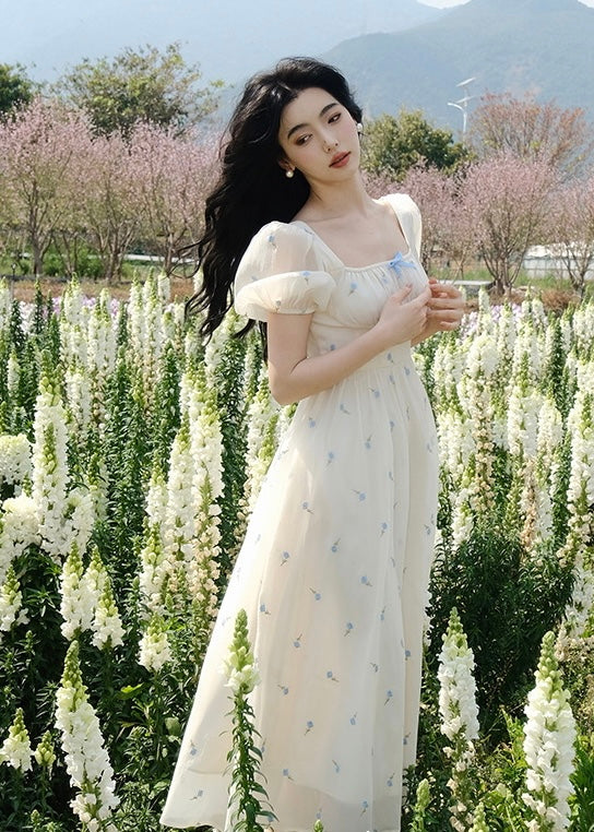 Nude bouquet dress