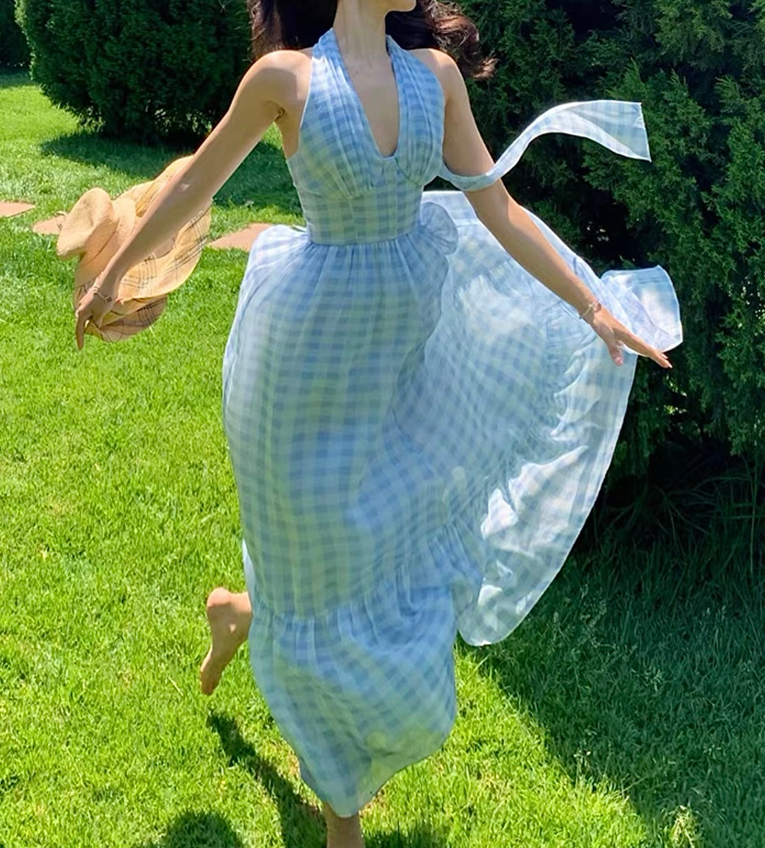 Plaid picnic dress