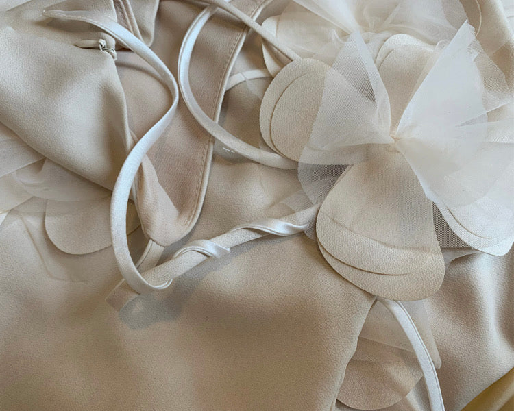 White orchid dress
