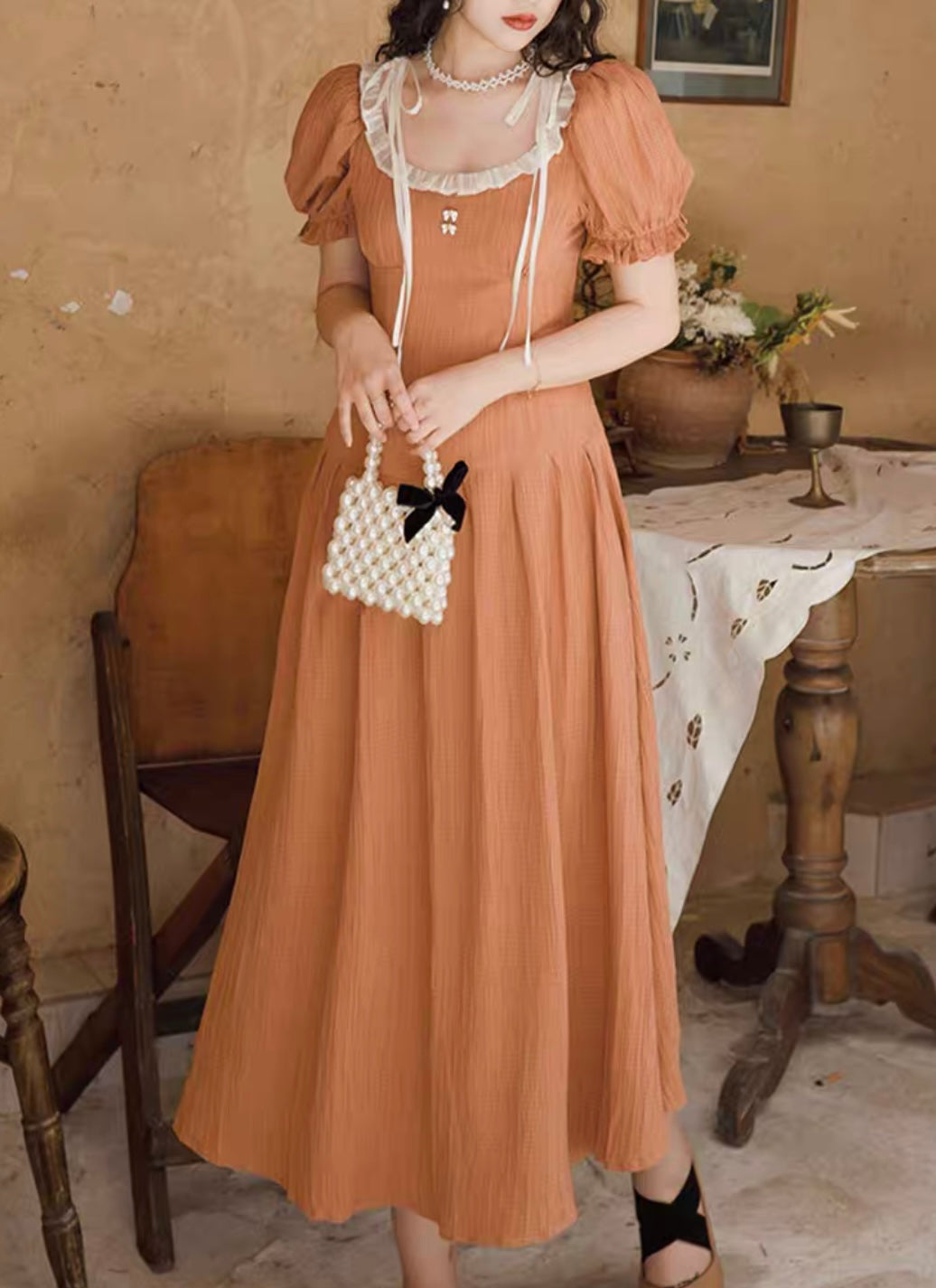 Dusty rosy dress
