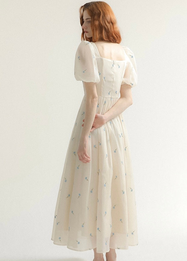 Nude bouquet dress