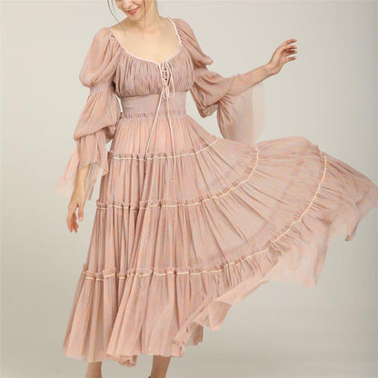 Autumn Floating tulle dress