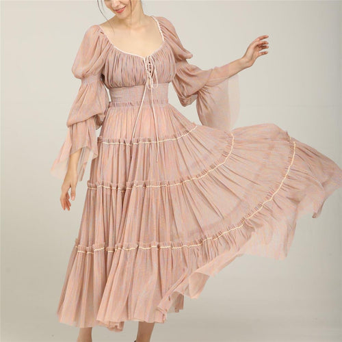 Autumn Floating tulle dress