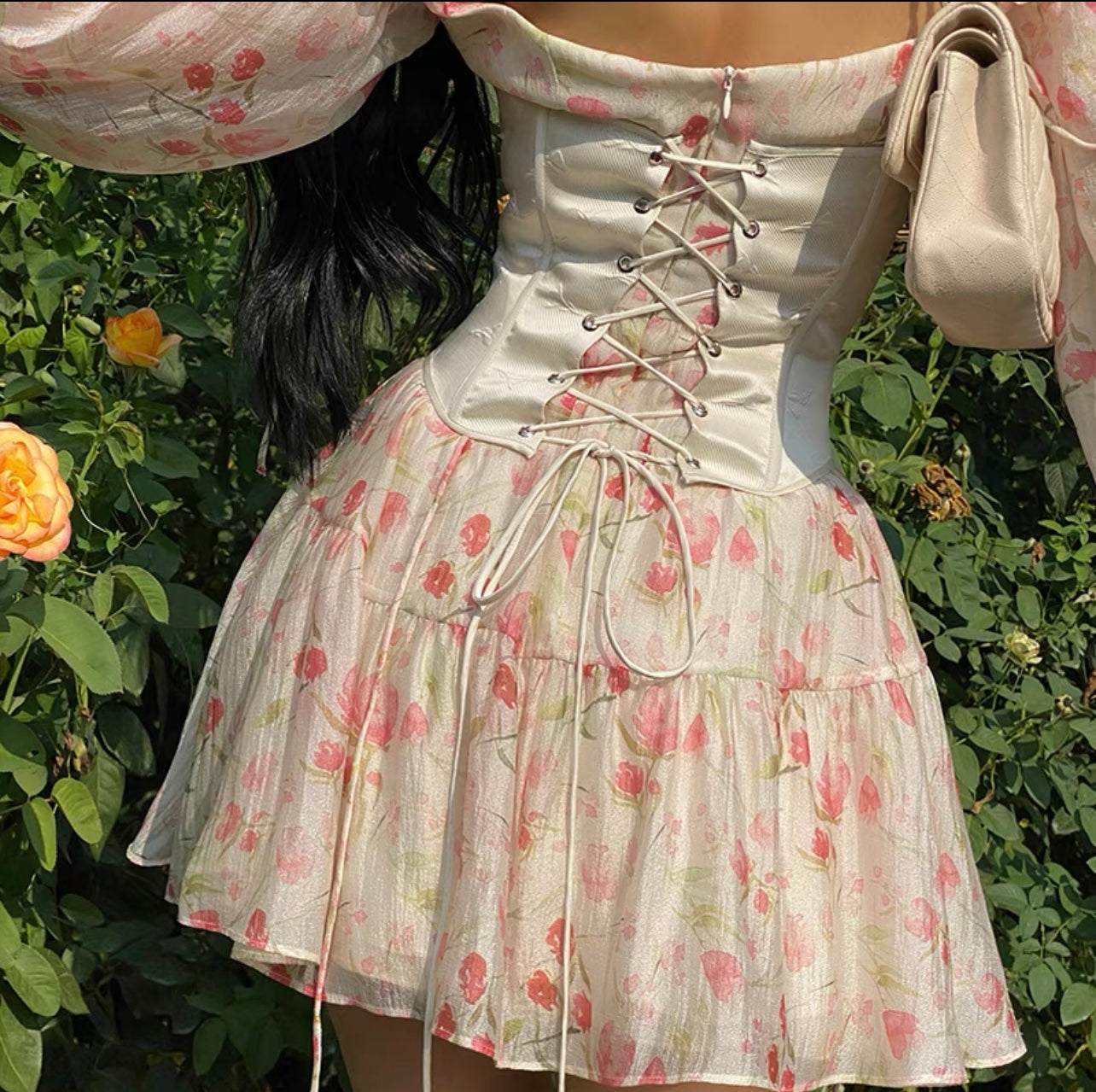 Trumpet vine dress