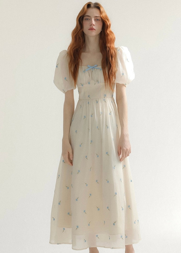 Nude bouquet dress