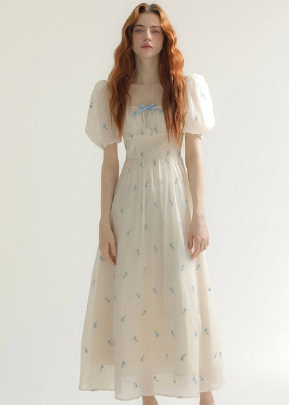 Nude bouquet dress