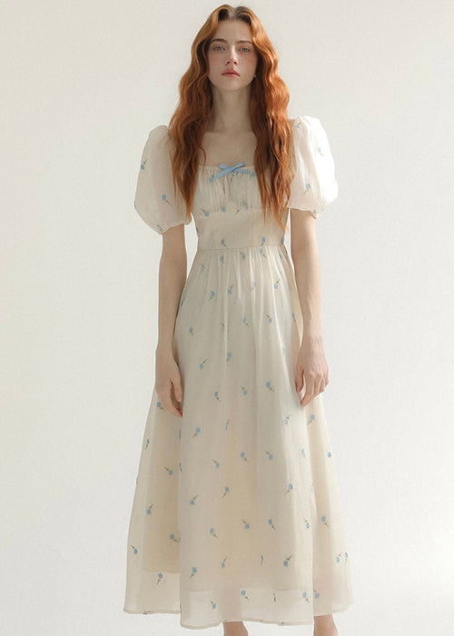Nude bouquet dress