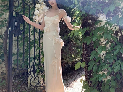 White orchid dress