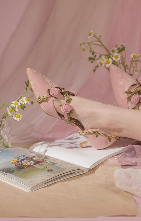 Vining roses shoes