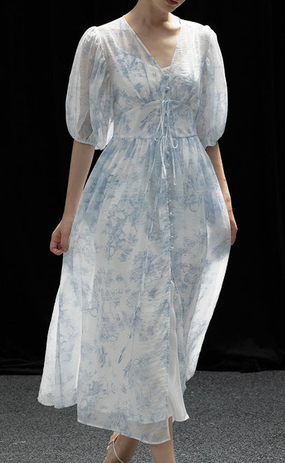 Ceramic-print dress