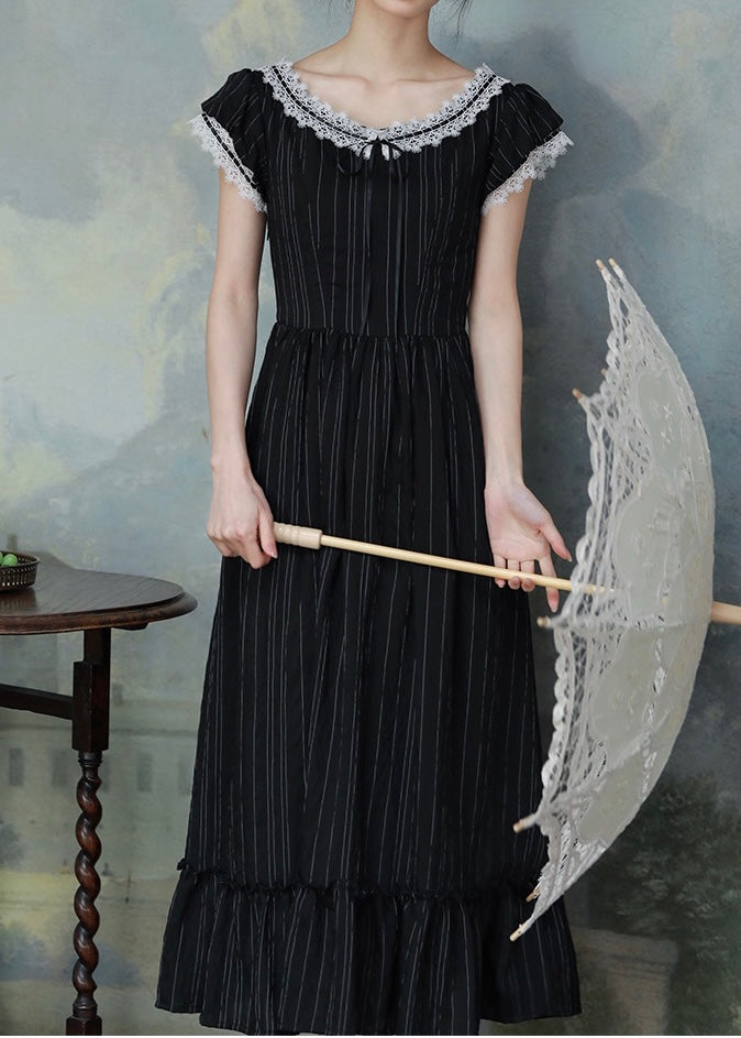 Lil women dress (black/blue)