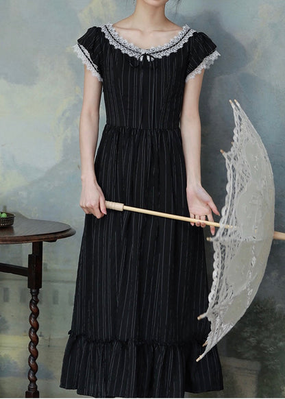 Lil women dress (black/blue)