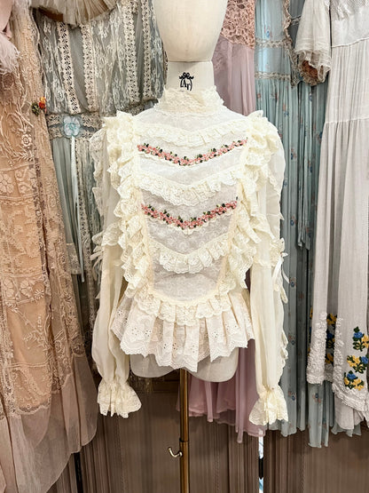 Victorian romance blouse