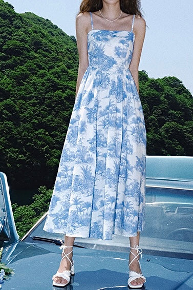 Pastoral toile dress duster and dress set