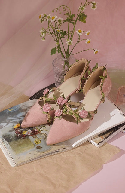 Vining roses shoes