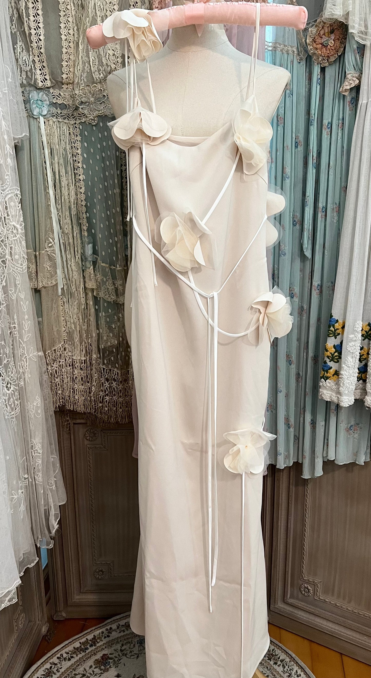 White orchid dress