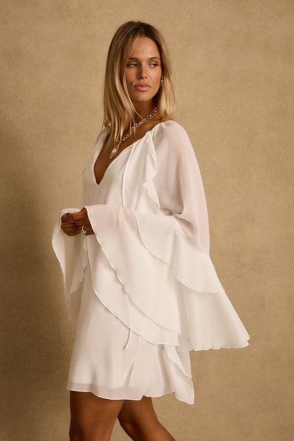 Alice White Chiffon Mini Dress