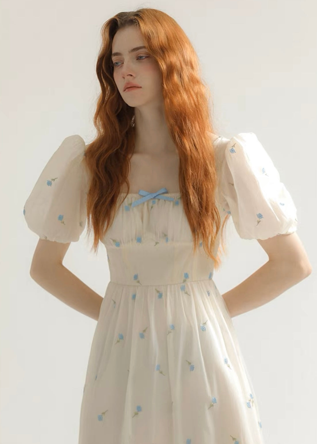 Nude bouquet dress