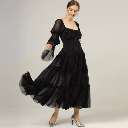 Autumn Floating tulle dress