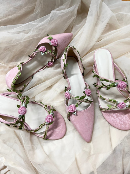 Vining roses shoes