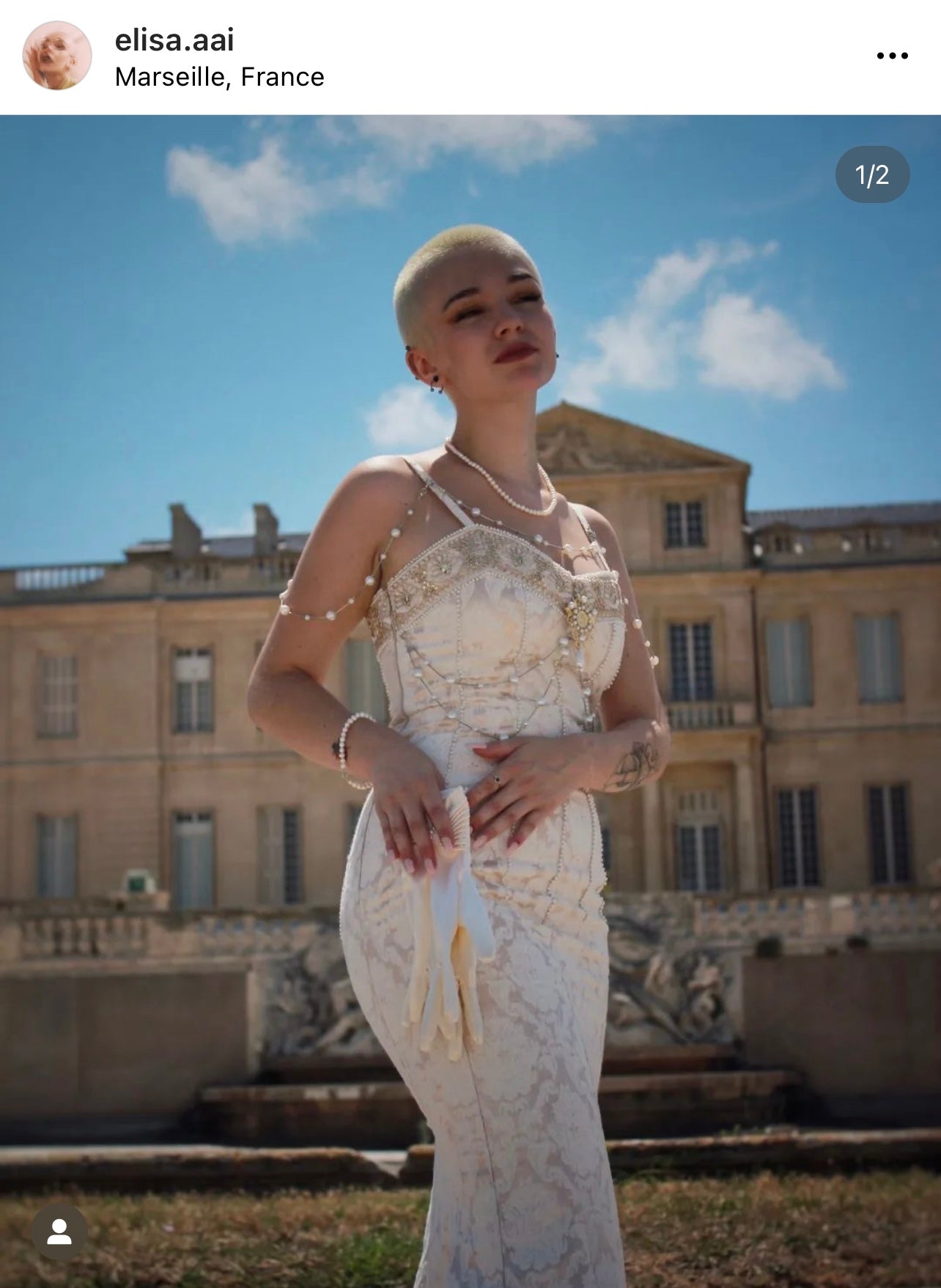 Baroque mermaid dress (original version)