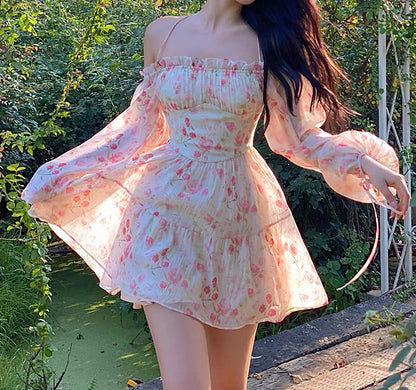 Trumpet vine dress