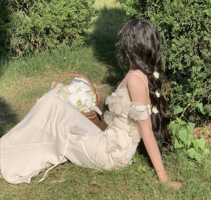 White orchid dress