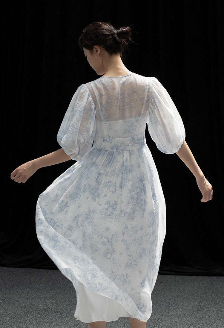 Ceramic-print dress